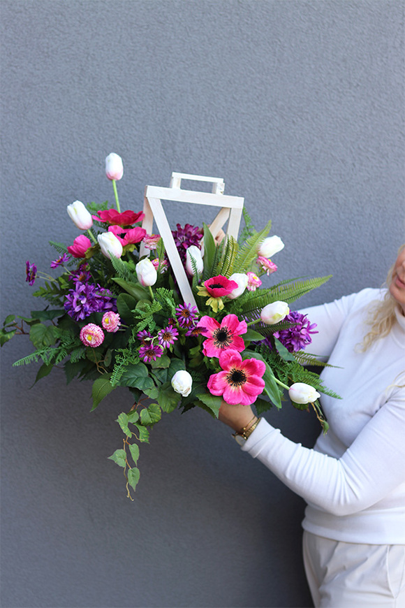 Floresa Amira Fiolet, komplet dekoracji nagrobnych