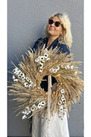 Neogo New, dekoracyjny wianek z suszem, rozp.54cm