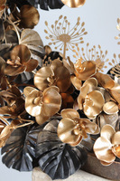 Gold Memory, wiązanka nagrobna na plastrze drewna