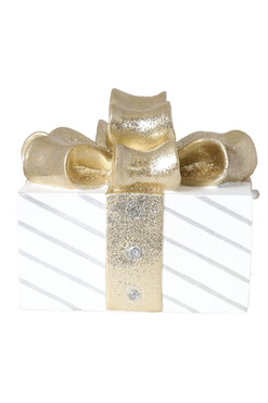 Xmas Glamour, figurka świąteczna prezent A, wym.17x19.5x19.5cm