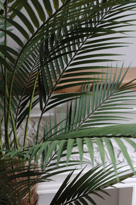 Palma Gold Hilton 2, sztuczna roślina w złotej donicy