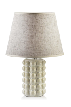 lampa stołowa z ceramiczną podstawą, Letti Beige K, wys.31cm