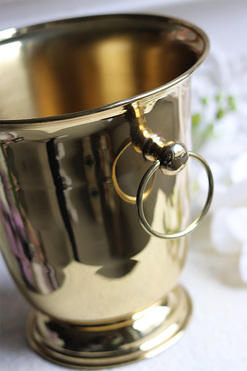 cooler wiaderko na lód, Lux Villa Gold Boris, wym.24x22cm