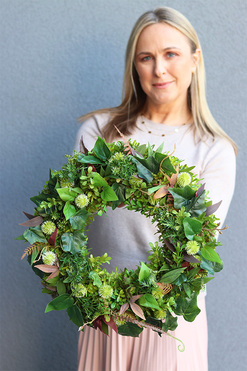 Elswood Greeneria, zielony wianek, śr.38cm