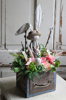 Bunny Funny, dekoracja wielkanocna w szufladzie, wym.41x28cm