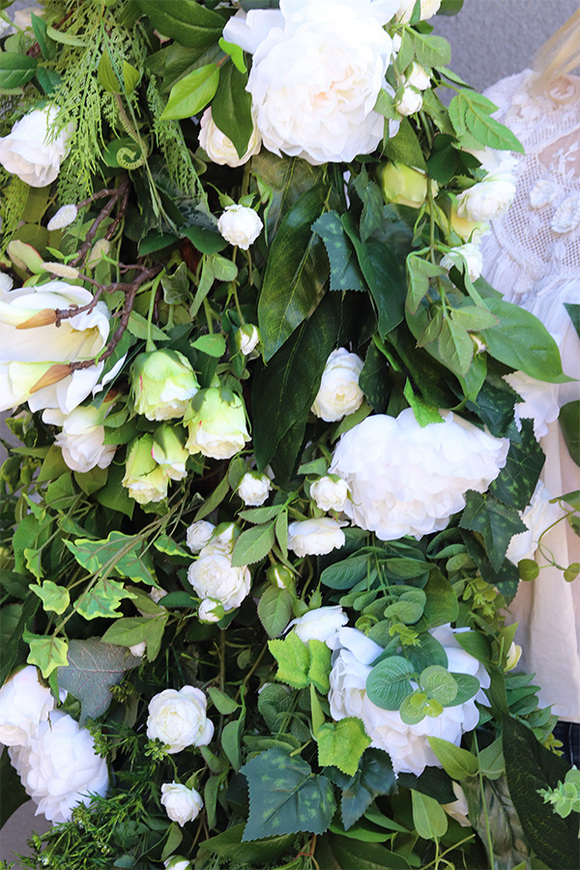 Sicilia Natural, elegancka girlanda ze sztucznych kwiatów, dł.160cm