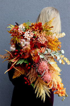 Moko Autumn Extra 2, jesienny bukiet do wazonu, dł.76cm