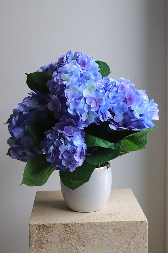 Blue Moon Glamour, kompozycja kwiatowa z hortensji