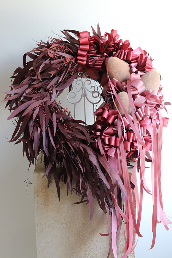 Novalijka, wianek na drzwi z jajkami