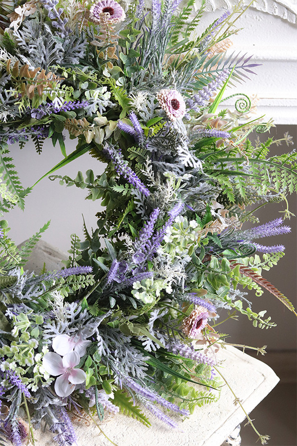 Wichry Namiętności Pastels, wianek dekoracyjny z lawendą