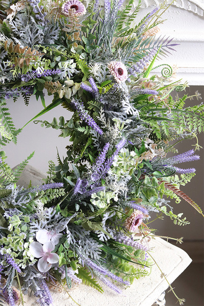 Wichry Namiętności Pastels, wianek dekoracyjny z lawendą