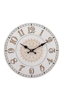 Mandala, stylowy zegar ścienny, śr.34cm