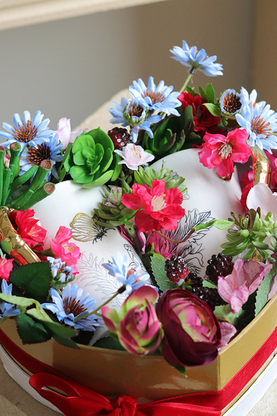 Floriana, flowerbox prezentowy z kubkami