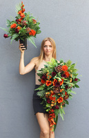 Jeffera, komplet dekoracji nagrobnych, wiązanka + bukiet 