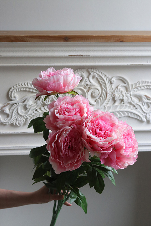 Love Me, bukiet peonii do wazonu, różowe
