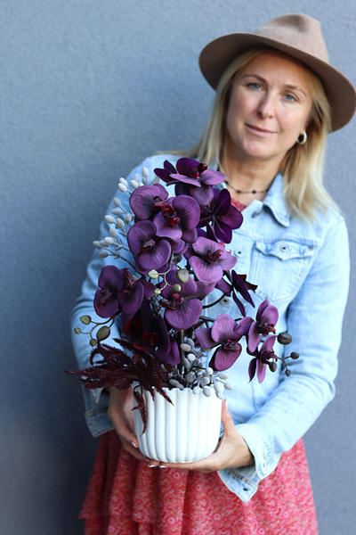 Greva, wysokiej jakości sztuczny storczyk, wym.46cm