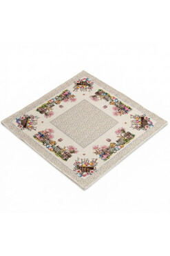 Pisanki, wielkanocny obrus gobelinowy serweta, 98x98cm 