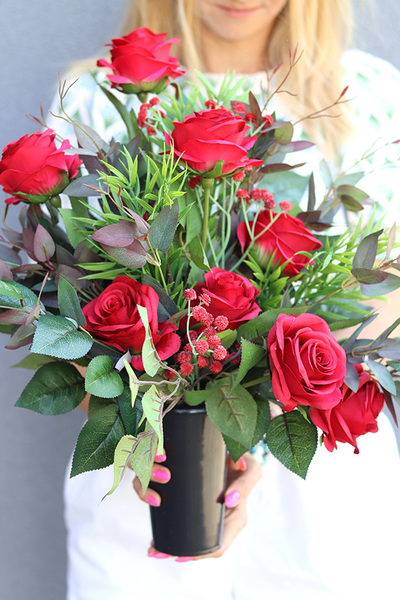 Red Grette, komplet & bukiet, komplet nagrobny