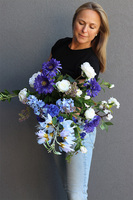 Blue Berry, bukiet kwiatów do wazonu