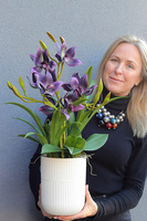 Jenny Purple, gumowy storczyk w donicy