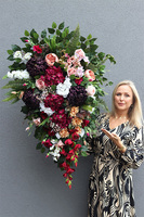 Bordo Premium, komplet dekoracji nagrobnych