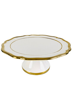 Xmas Royal, ceramiczna patera do serwowania, biała, wym.12x28cm