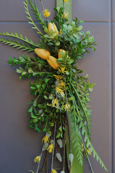 Easter Door, zawieszka wielkanocna na drzwi dwustronna