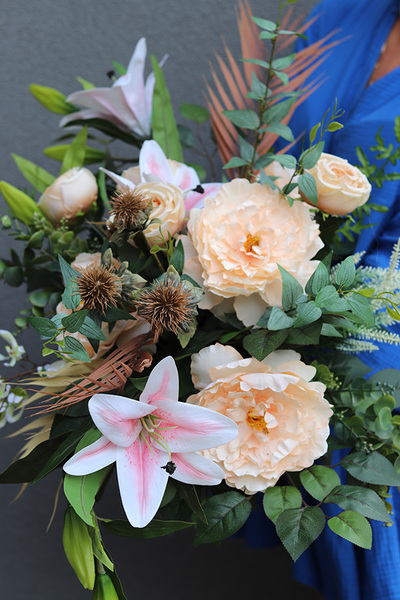 Idealia, komplet dekoracji nagrobnych, kompozycja & bukiet