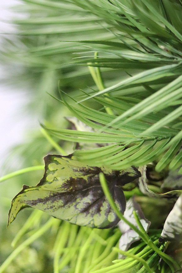 EcoGreen Wall B, zielona ściana z roślin sztucznych panel, 1m kwadratowy
