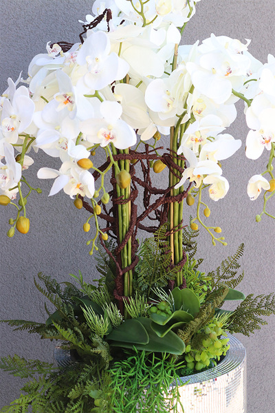 Mozaika, wysoki sztuczny storczyk podłogowy, wys.166cm