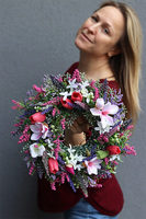 Pinky Spring, wiosenny wianek z magnolią