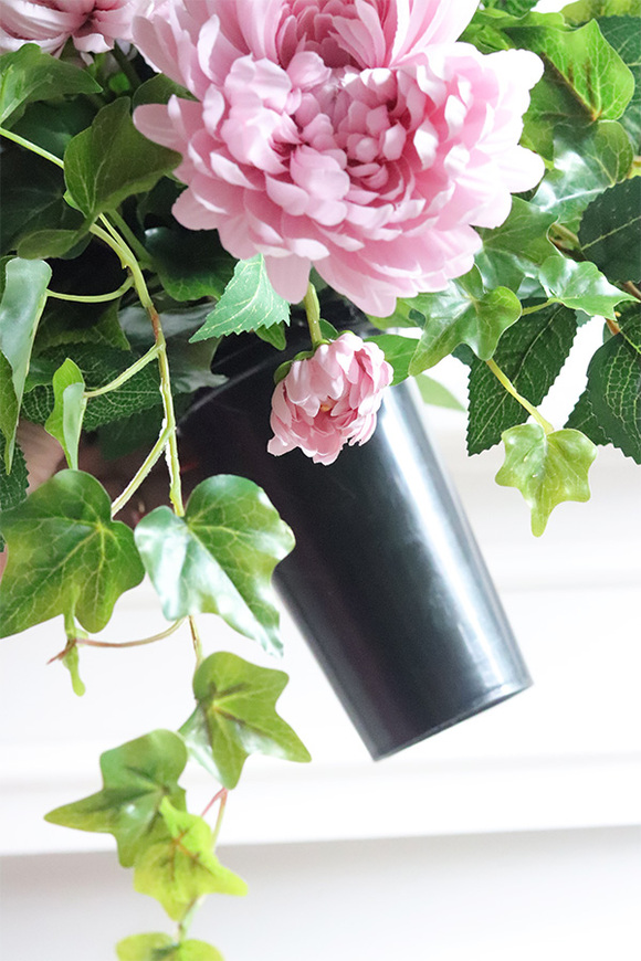 Astry Pink New, bukiet nagrobny we wkładzie