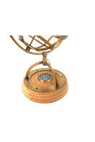 Globtroter, astrolabium mosiężne z kompasem