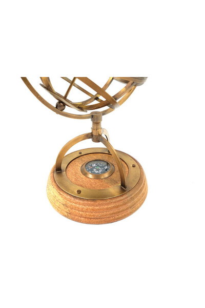 Globtroter, astrolabium mosiężne z kompasem