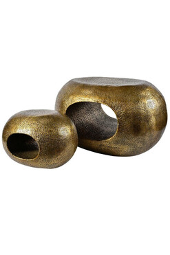 Modern Gold, stylowy stolik kawowy, wym.24x35x25cm