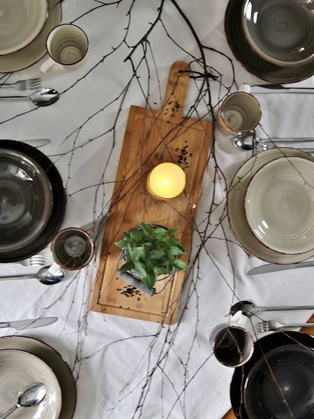 Chromatic Line, komplet obiadowy dla 6 osób, 18 elementów