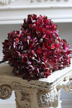 Hydrangea Mood, bukiet różowo-fioletowych hortensji, 5szt, dł.46  