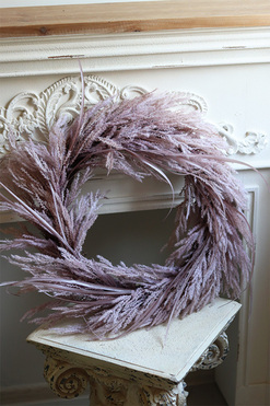 dekoracyjny wianek Boho Premium Pink, śr.60cm