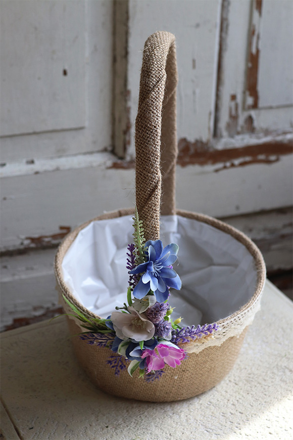 dekorowany koszyczek wielkanocny, Maryse, wys.34cm