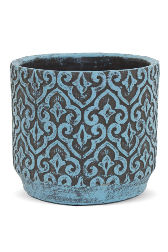 Blue Maroko, ceramiczna osłonka 
donica