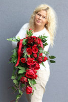 Red Roses Big 2, bukiet nagrobny do położenia