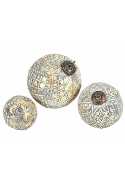 Bosco 14A, złota bombka śr.12cm, kpl.6szt