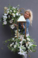 Angelo Garden Premium, zestaw dekoracji nagrobnych, lampion + dekoracja w donicy