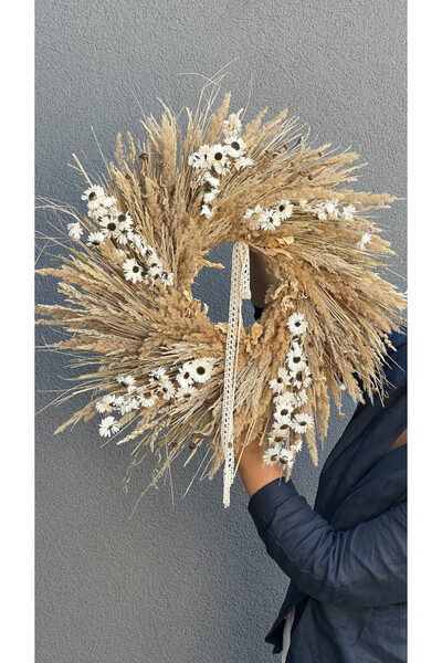 Neogo New, dekoracyjny wianek z suszem, rozp.54cm