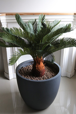 Cykas Concrete, sztuczna roślina w betonowej donicy, wys.112cm