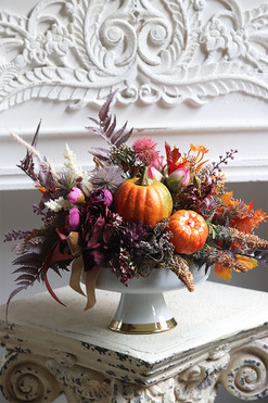 Kreona Autumn, jesienna kompozycja na paterze, wym.38x34x28cm 