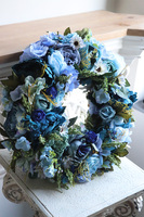 bogaty wianek na drzwi, Caryca Blue Navy 2