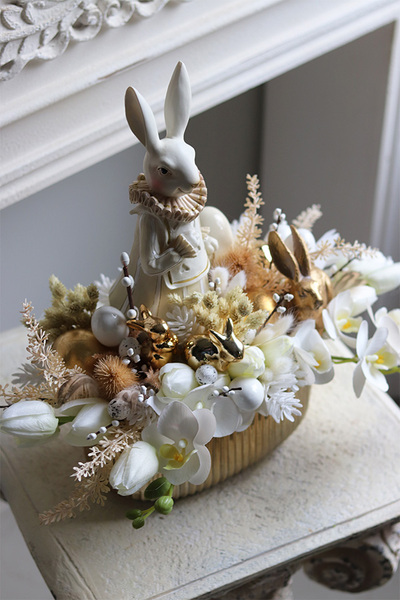 dekoracja Złota Wielkanoc