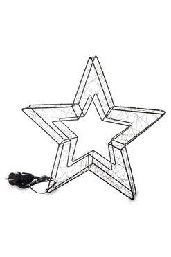 Christmas Light, świąteczna figurka gwiazda LED, wym.55x58cm