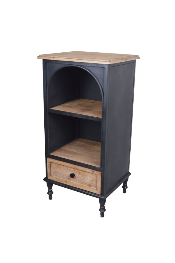 Industrial, szafka komoda z dwiema półkami i szufladą